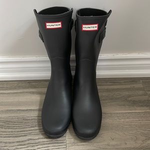 Hunter Women's Short Back Adjustable Rain Boots